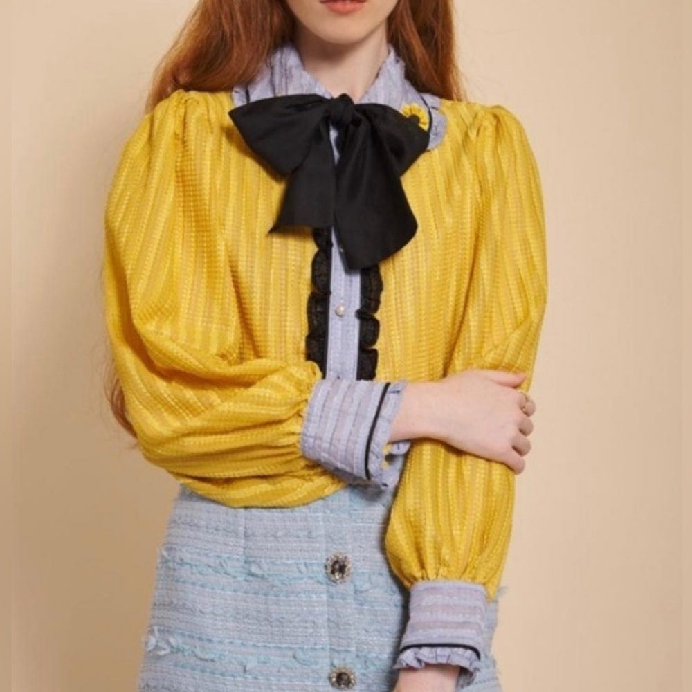 NWOT Sister Jane Yellow Sunshine Blouse